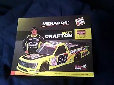 2023 Matt Crafton #88 Slim Jim Nascar Postcard • $2.25