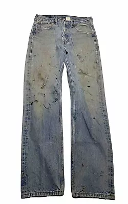 Vintage Levi's 501 Denim Jeans Size 32 X 36 Blue AL1 • $35