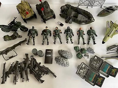 Vintage GI Joe Mini Figure Lot (1990’s) With Accessories And Vehicles Pre-0wned • $125
