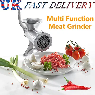 1Pc Hand Crank Manual Meat Grinder Mincer Stuffer Sausage Filler Maker Machine • £14.24