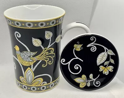 Vera Bradley Yellow Bird Tea Cup Mug Lid Andrea By Sadek Mother’s Day Gift • $14.95