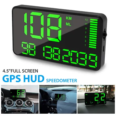 $21.49 • Buy Car Digital GPS Speedometer Odometer Head Up Display Overspeed Warning Alarm HUD