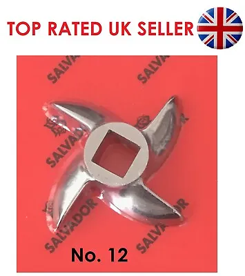 Meat Mincer Blade Plate Disc Grinder Spare Knife Curved All Sizes S/S Salvador • £12.95