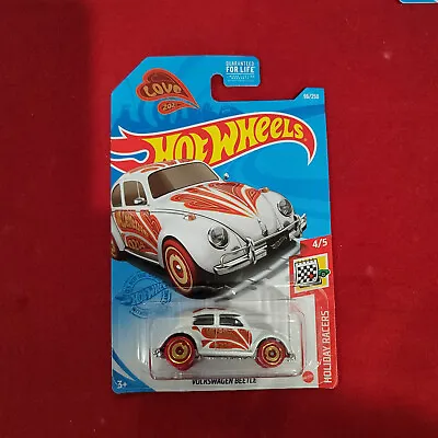 2021 Hot Wheels #96 Holiday Racers-Valentine 4/5 VOLKSWAGEN BEETLE White Variant • $2.50