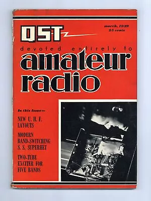 QST Magazine Vol. 23 #3 VG 1939 • $77