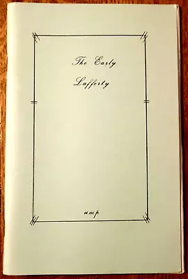 The Early Lafferty By R.A. Lafferty - SIGNED 1988 United Mythologies - Stories • $42.95