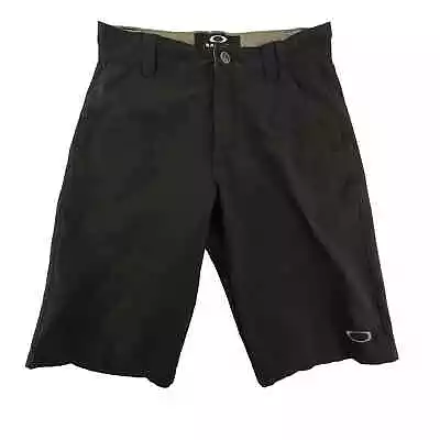 Oakley Take Golf Shorts 2.5 Mens 28X11 Black Performance Stretch Athletic • $19