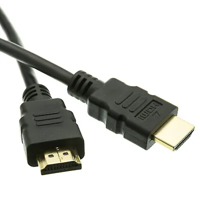 1m 2m - 20m Gold Plated HDMI Male - Male Cable Lead Smart Full HD HDTV 4K ARC 3D • £2.44