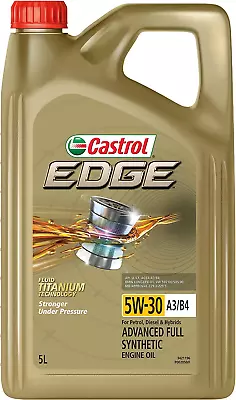 Castrol Edge 5W-30 A3/B4 Engine Oil 5 Litre • $28.33