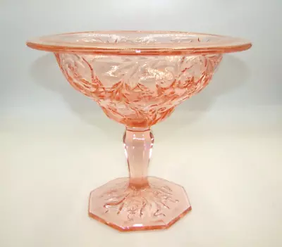 McKee Rock Crystal Pink Cheese Stand Compote • $15