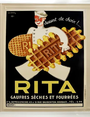A0 A1 A2 A3  Poster Print For Glass Frame RITA Vintage Advert Painting Art • $32.50