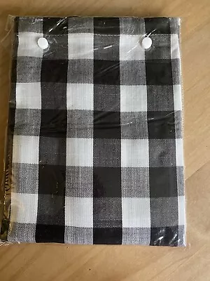 £9.99 • Buy Buffalo Check Tier Curtains 28” X 30 Rustic/shabby Chic