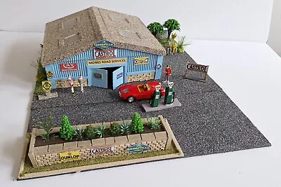 Model Garage 1/43 Scale Handbuilt C/w Petrol Pumps & Figures (blue) • £52