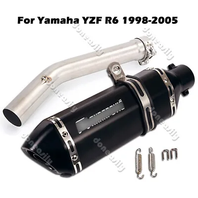Modified Exhaust Pipe Silencer Muffler For Yamaha YZF-R6 R6 1998-2005 Motorcycle • $148