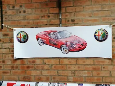 Alfa Romeo GTV Spider 916s     Large Pvc  WORK SHOP BANNER Garage Man Cave SHOW • $32