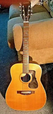 Vintage Original Circa 1969 Ventura V-14 Jumbo Dreadnought Acoustic  • $450