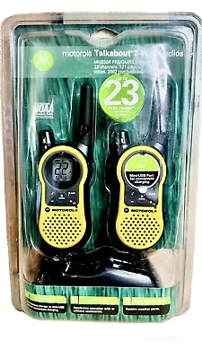 MOTOROLA Talkabout 2-Way Radio MH230R Yellow 22 Channels 23 Mile Range *SEALED* • $49.99