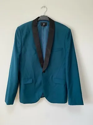 H&M Men's Mint One Button Cotton Dress Blazer Jacket Size EU52 UK42 • $31.12