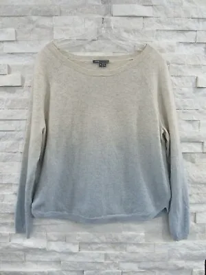 $49.99 • Buy Vince Gray Light Blue Ombre Soft Wool Cashmere Knit Relaxed Pullover Sweater S