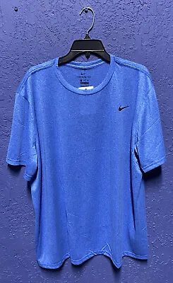 Size 4XL Nike Legend 2.0 Men's Dri Fit Training T-Shirt 718833-456 Blue • $16.19