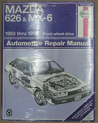 Haynes 61041 Mazda 626 & Mx-6 1983-91 Repair Manual Upc: 038345010828 • $10.50