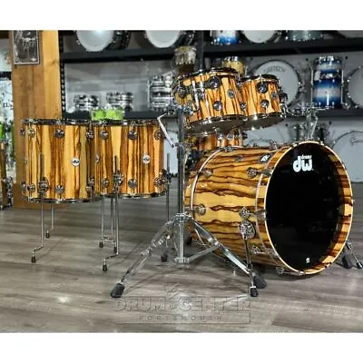 DW Collectors Cherry/Mahogany 6pc Drum Set Exotic Chechen W/Nickel Hw • $11693.67
