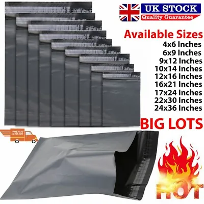 £210 • Buy Strong Grey Mailing Bags Seal Parcel Postal Postage Plastic Post Poly Self Mail