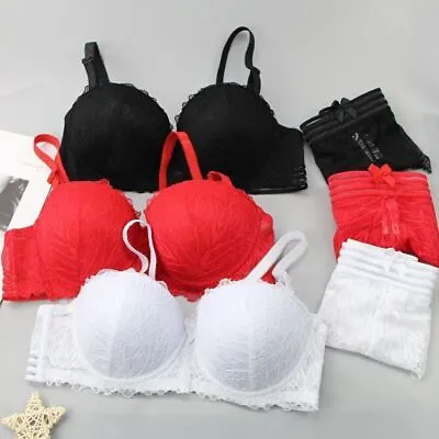 Lace Balcony Balconette Padded Push Up Multiway Strapless Bra Sets BCD • £10.43