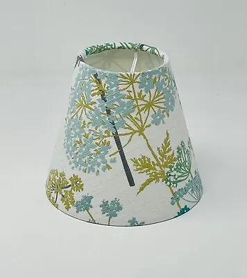 Lampshade Teal Pistachio Country Hedgerow Floral Small Candle Clip Chandelier • £22.50