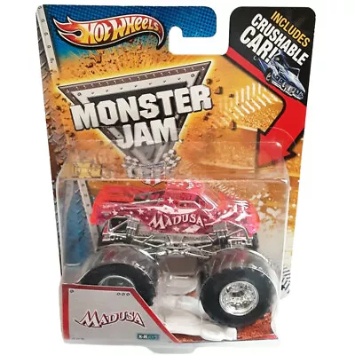 Hot Wheels Monster Jam MADUSA X-Rays Pink Truck 1:64 Crushable Car Series • $95.99