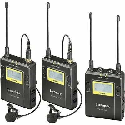 £299 • Buy Saramonic UwMic9 Wireless Receiver And Twin Transmitter Kit