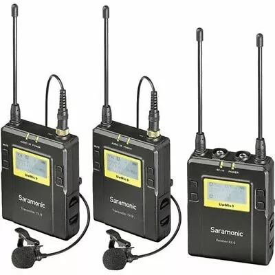 £299 • Buy Saramonic UwMic9 Wireless Receiver And Twin Transmitter Kit