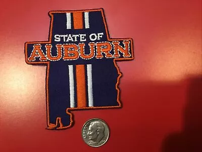 Auburn  War Eagle  Tigers Vintage Embroidered Iron On Patch 3” X 3” • $6.59