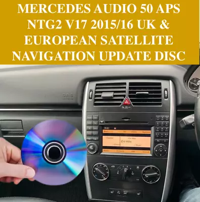 Mercedes Ntg2 Audio 50 V17 Aps Sat Nav Map Update Disc 2018 /a B C Clk G Gl • £19.99