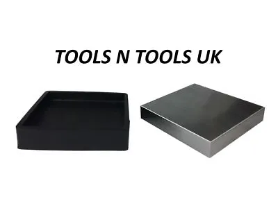 4'' Steel & Rubber Block Double Sided Combination Metal Working Anvil Bench Tool • £22.49