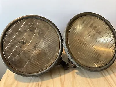 2 Vintage FORD Twolite Headlights Headlamps Flat Glass Estate Sale • $24.99