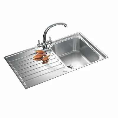 Franke Ascona Inset Sink Stainless Steel 1 Bowl 860 X 510mm (79251) • £79.99