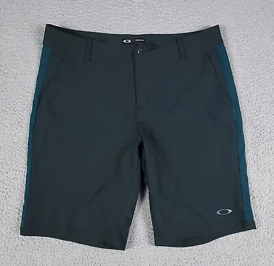 Oakley Take Pro 2.0 Stretch Performance Fit Green Chino Shorts Mens 36 36 X10  • $24.95