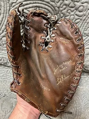 Vintage TED KLUSZEWSKI Trapper Model G157 Macgregor Baseball Leather Glove • $32.50