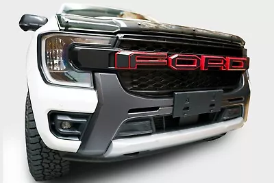 Black Red Raptor Style Grille Billet To Suit NEXT GEN Ford Ranger 2022 WILDTRAK • $360.05