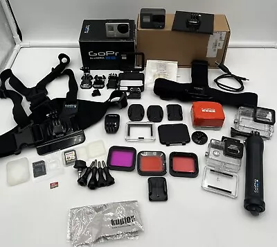 GoPro 6  & Hero 3 Plus  Lot  + Accessories & GoPros Chest & Head Mount Works • $169.99