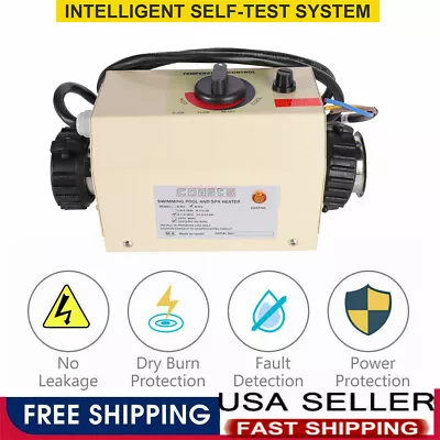 3KW Swimming Pool Heater SPA Electric Water Heater Constant Temperature 220V • $114.94