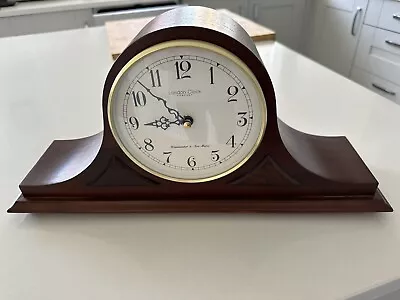 London Clock Company Rosewood Wooden Mantel Clock Chimes Napoleon Hat Mint • £35