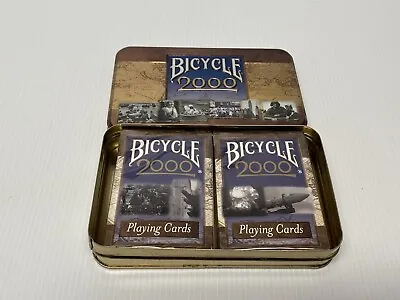 NEW Vintage Bicycle 2000 Millennium Limited Edition Tin Playing Cards Two Decks • $9.99