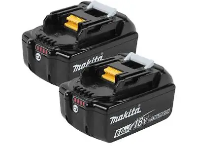 Makita BL1860B 2 X 18v 6Ah LXT Li-ion Genuine Makstar Battery Twin Pack • £149.95