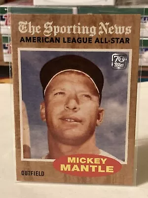 2021 Topps X MICKEY MANTLE Collection Reprint Card 28 Sporting News AL All-Star • $2.97