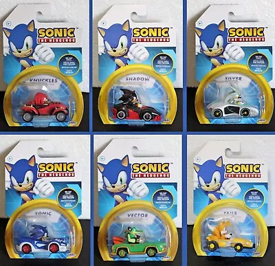 SONIC THE HEDGEHOG Shadow Silver Tails Vector Knuckles Die-Cast Cars (YOU PICK!) • $10.88