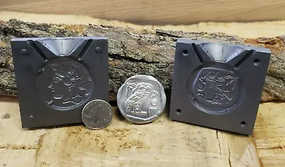 $99.99 • Buy Graphite Coin Mold - Athenian ‘Owl’ Tetradrachm - Cast Your Own Bullion Coins!