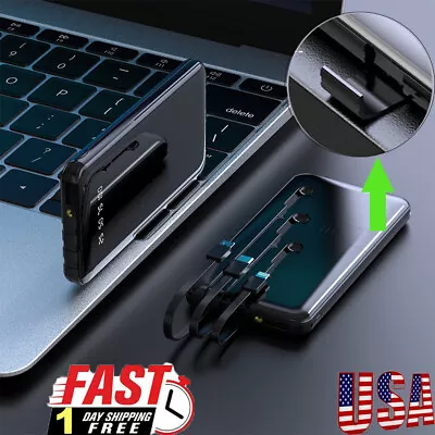 $13.99 • Buy 10000000mAh Power Bank 3 USB External Backup Battery Fast Charger For Phones US