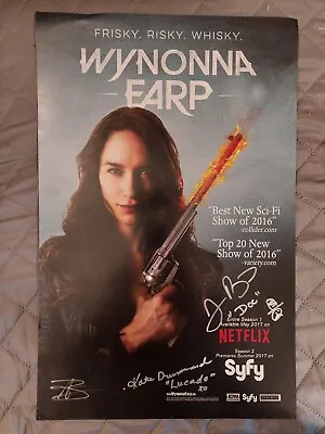 Wynonna Earp Cast Signed Poster Wondercon SDCC Tim Roson Drummond • £85.50